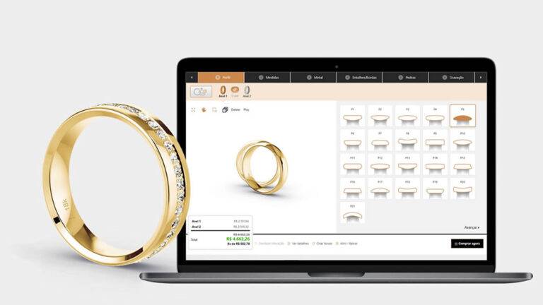 Criador de Alianças 3D - Isadora Joias
