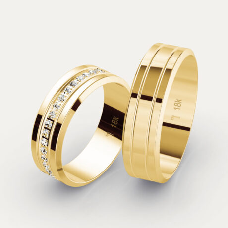 Alianças de Casamento Arte em Ouro 18K